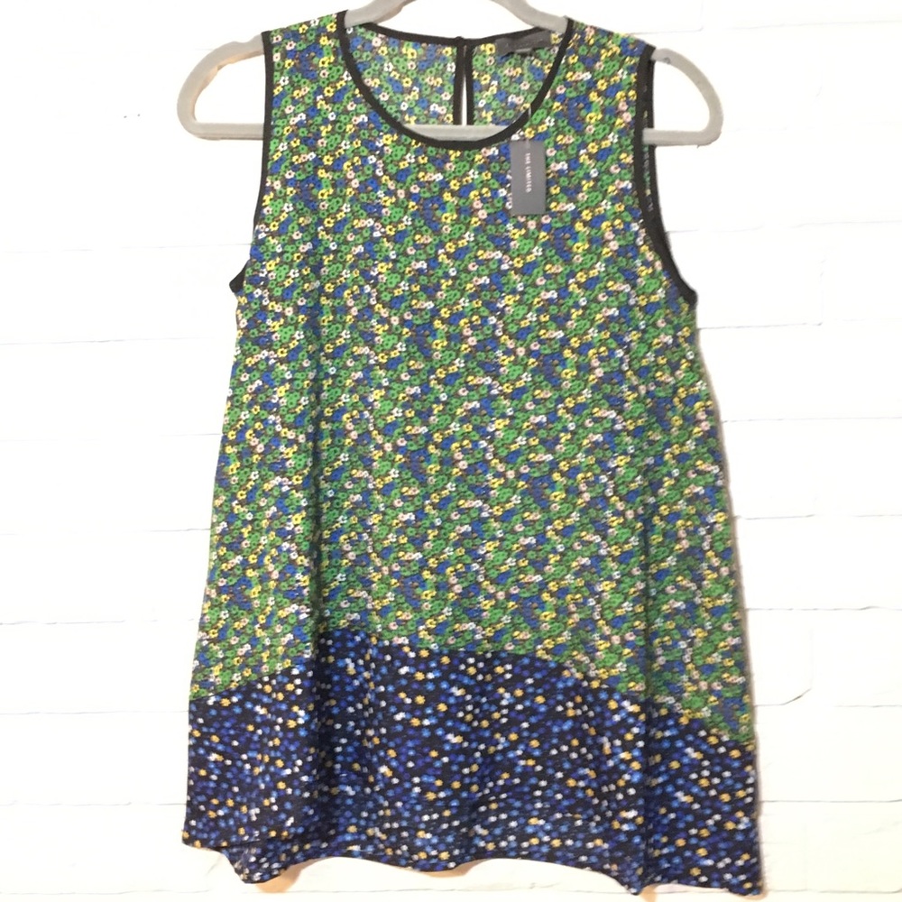 THE LIMITED || Floral sleeveless swing tunic top